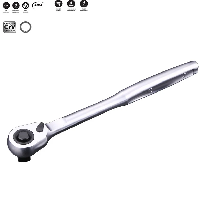 Professional Imported 72-Tooth Fast Square Ratchet Wrench 1/2" 1/4" 3/8" Two-Way Socket Wrenches Professional Auto Repair Tool
Professional Imported 72-Tooth Fast Square Ratchet Wrench 1/2" 1/4" 3/8" Two-Way Socket Wrenches Professional Auto Repair Tool