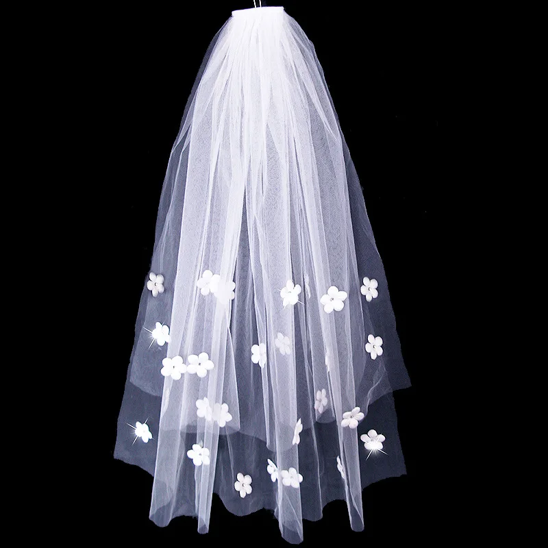 GBCNYIER Flower short veil bridal wedding veil wedding accessories 2 layer I
GBCNYIER Flower short veil bridal wedding veil wedding accessories 2 layer I