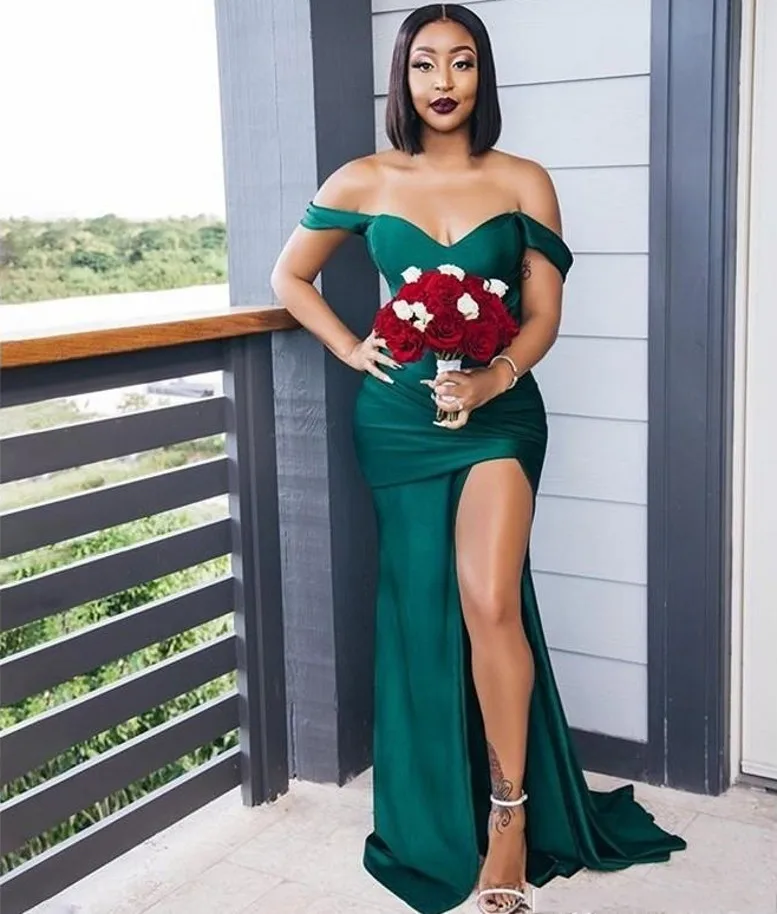 2024 Green New Strapless Mermaid Split Evening Dresses Satin Floor Length Off Shoulder Prom Party Gowns Cheap robe de soriee
2024 Green New Strapless Mermaid Split Evening Dresses Satin Floor Length Off Shoulder Prom Party Gowns Cheap robe de soriee