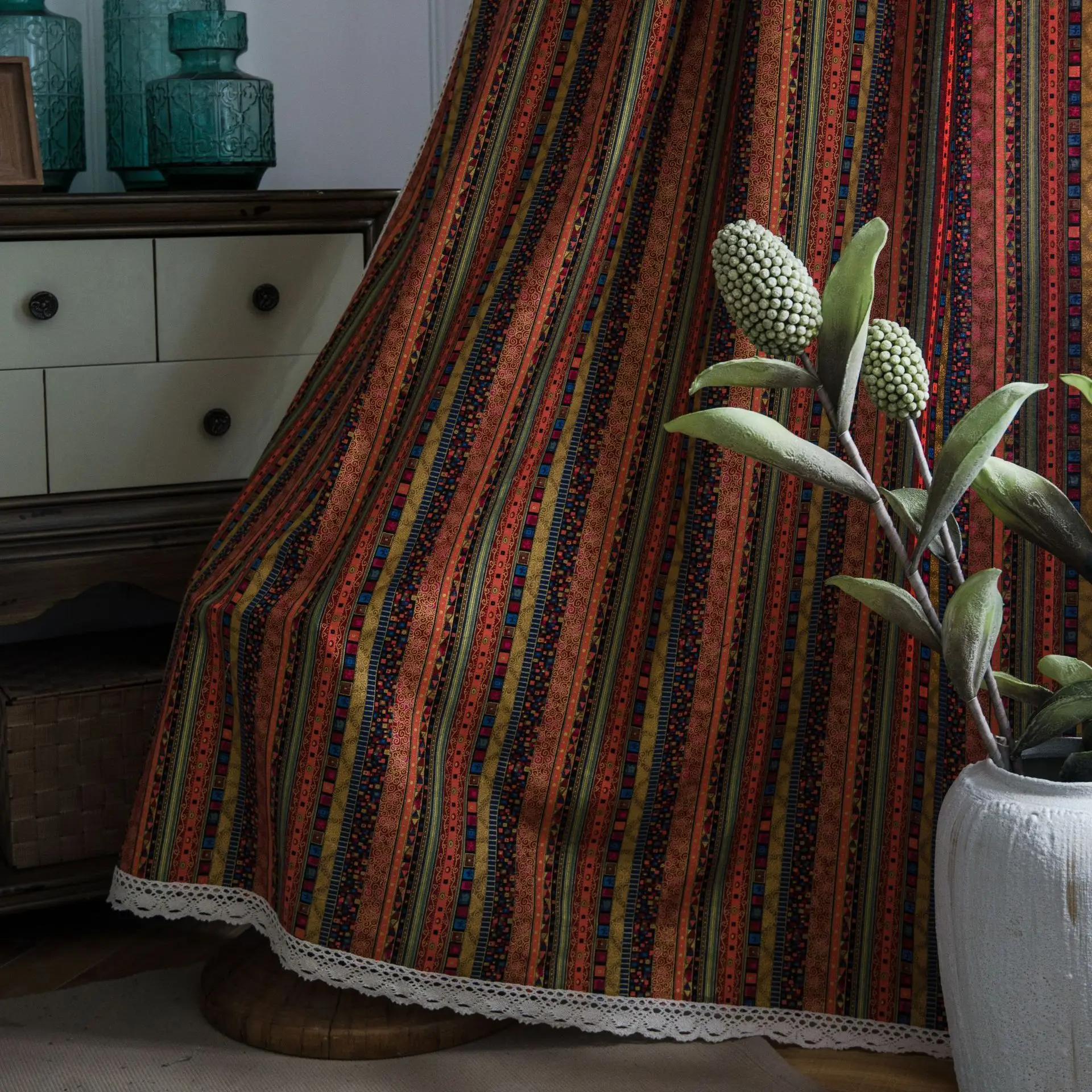 Colorful Bohemia rustic linen curtains white lace for living room bedroom kitchen window curtain short readymade Red stripe
Colorful Bohemia rustic linen curtains white lace for living room bedroom kitchen window curtain short readymade Red stripe