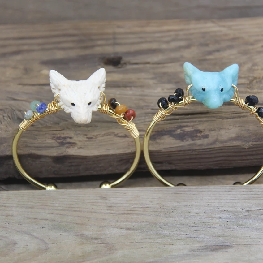 Natural Stone Carved Wolf head Open Cuff Bangle Brass Wire Wrap Crystal Gems Quartz Fashion Women Bracelet Jewelry QC2006
Natural Stone Carved Wolf head Open Cuff Bangle Brass Wire Wrap Crystal Gems Quartz Fashion Women Bracelet Jewelry QC2006