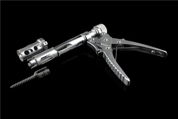 Orthopedic instrument medical 6.0 pedicle screw rod system gun type nail bone screw holder installation spinal nail clamp tool
Orthopedic instrument medical 6.0 pedicle screw rod system gun type nail bone screw holder installation spinal nail clamp tool