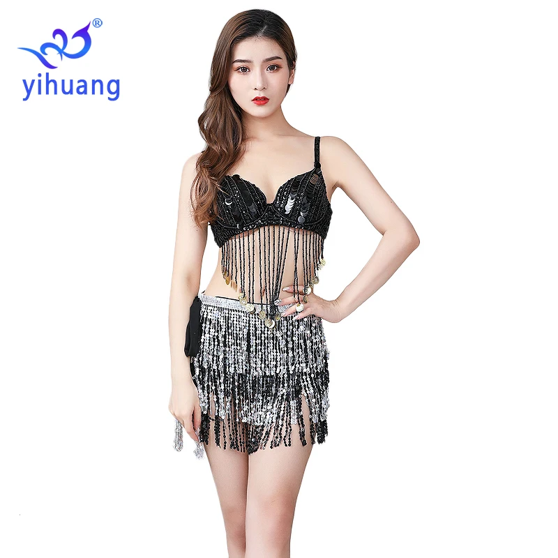 High Quality Women Festival Costumes Halloween Clothing Belly Dance Suit 2pcs Bra & Hip Scarf Sequin Tassel Performance Wear
High Quality Women Festival Costumes Halloween Clothing Belly Dance Suit 2pcs Bra & Hip Scarf Sequin Tassel Performance Wear