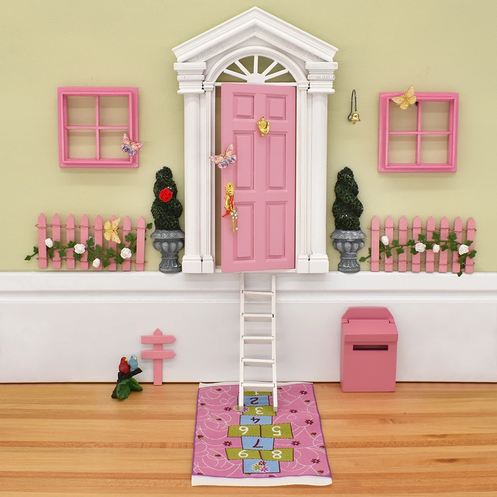 iLAND Fairy Garden Accessories Doll House Miniature Door Window Ladder Flower Dollhouse Furniture Set
iLAND Fairy Garden Accessories Doll House Miniature Door Window Ladder Flower Dollhouse Furniture Set