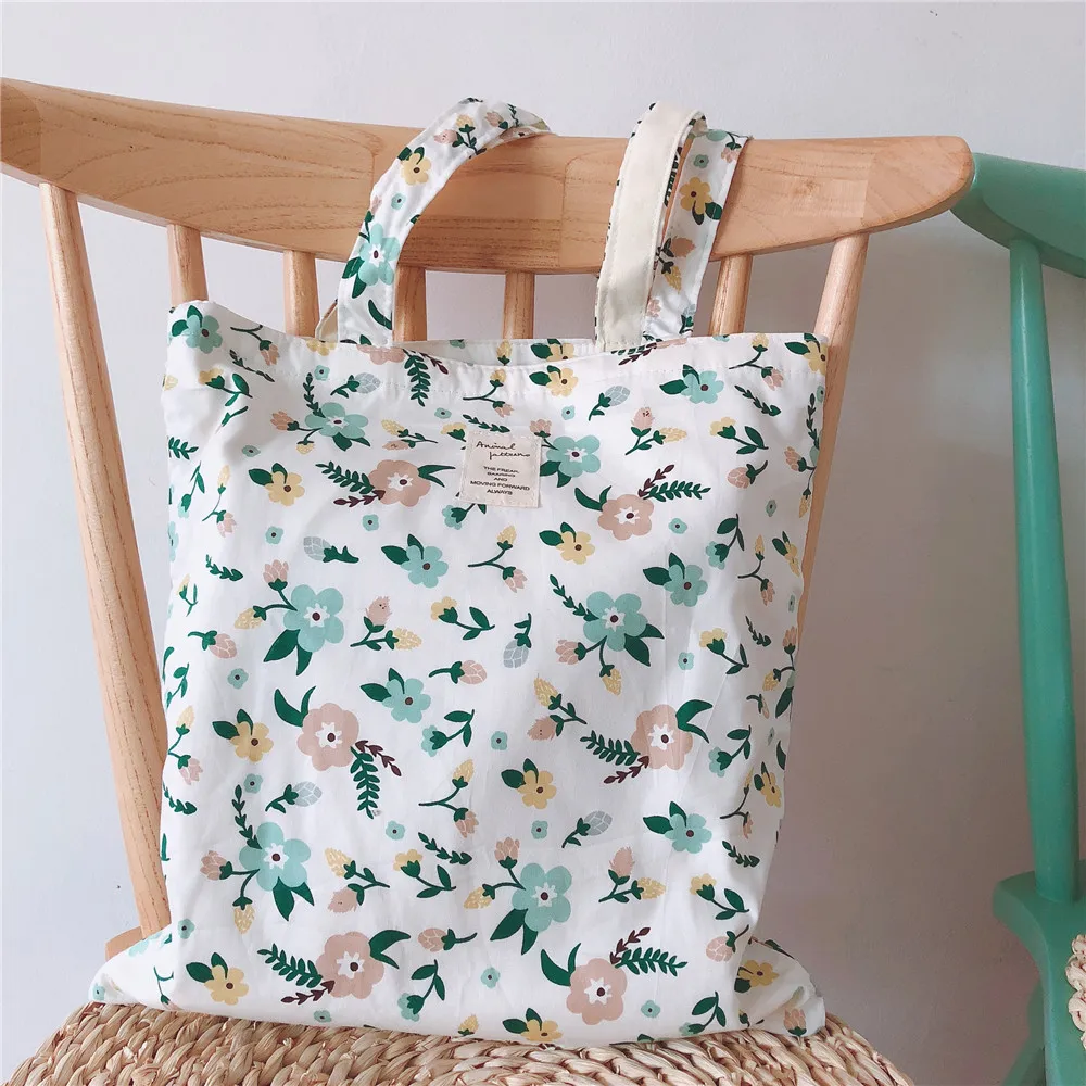 Summer Female Cotton Cloth Shoulder Bag Women's Handbag Floral Environmental Reusable Foldable Shopping Bag Tote Book Bag
Summer Female Cotton Cloth Shoulder Bag Women's Handbag Floral Environmental Reusable Foldable Shopping Bag Tote Book Bag