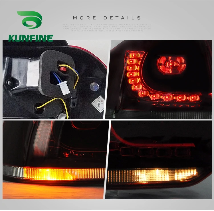 Pair Of Car Tail Light Assembly For VW golf6 mk6 R20 2008-2013 Brake Light With Turning Signal Light Car led Tail light
Pair Of Car Tail Light Assembly For VW golf6 mk6 R20 2008-2013 Brake Light With Turning Signal Light Car led Tail light