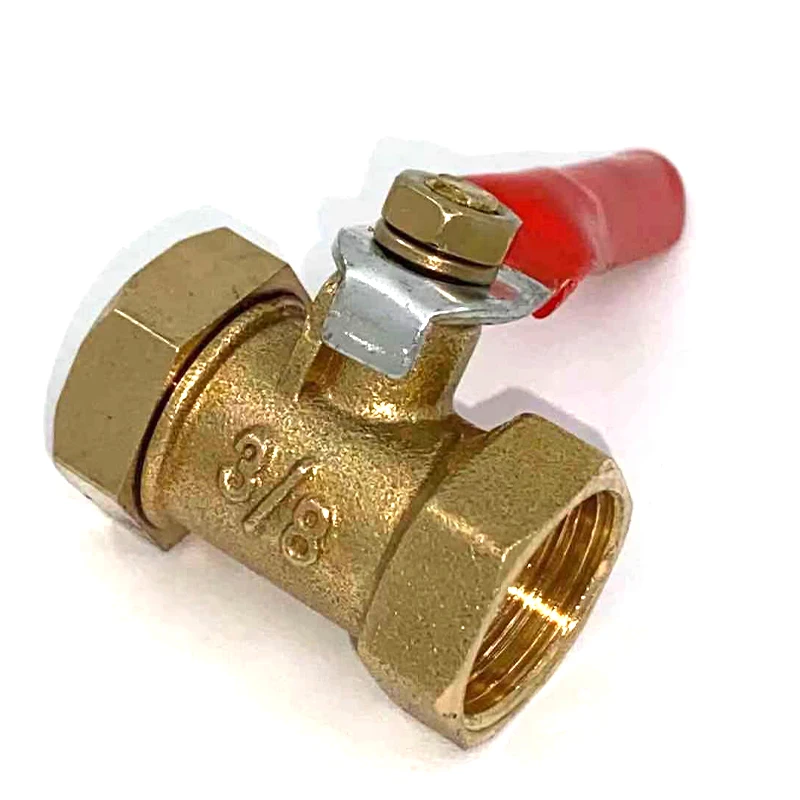 3/8'' Brass Ball Valve Female to Female Air Water Gas Thread Valve Connector Joint Copper Pipe Fitting Coupler Adapter
3/8'' Brass Ball Valve Female to Female Air Water Gas Thread Valve Connector Joint Copper Pipe Fitting Coupler Adapter