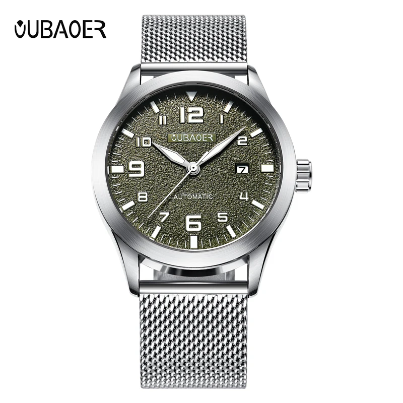 Mens Watches Automatic Watch Mechanical Army Green Men Waterproof Date Steel Man Mesh Strap Mechanical Wrist Watch Male Clock
Mens Watches Automatic Watch Mechanical Army Green Men Waterproof Date Steel Man Mesh Strap Mechanical Wrist Watch Male Clock