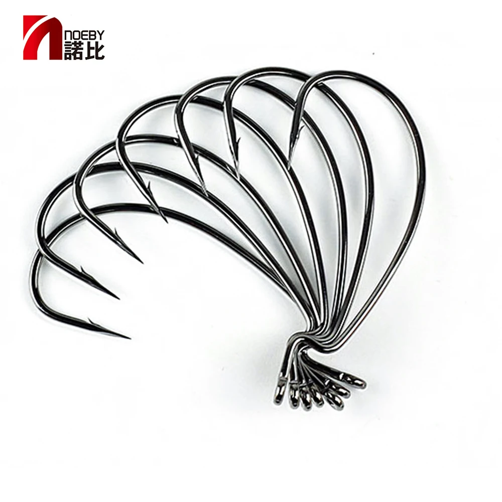 NOEBY Fishing Tackle Worm Hook Barbed Crank for Soft Lure Tackle High-carbon Steel Black Color Jig Big Fish Hook Bass Tools
NOEBY Fishing Tackle Worm Hook Barbed Crank for Soft Lure Tackle High-carbon Steel Black Color Jig Big Fish Hook Bass Tools