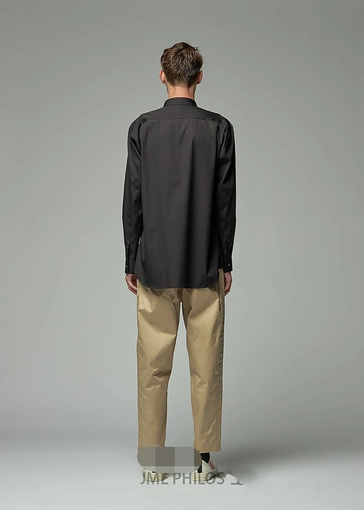 Men's Long-Sleeve Shirt Spring Autumn New Personality Three-Row Button Square Collar Solid Color Stitching Loose Fashion Shirt
Men's Long-Sleeve Shirt Spring Autumn New Personality Three-Row Button Square Collar Solid Color Stitching Loose Fashion Shirt