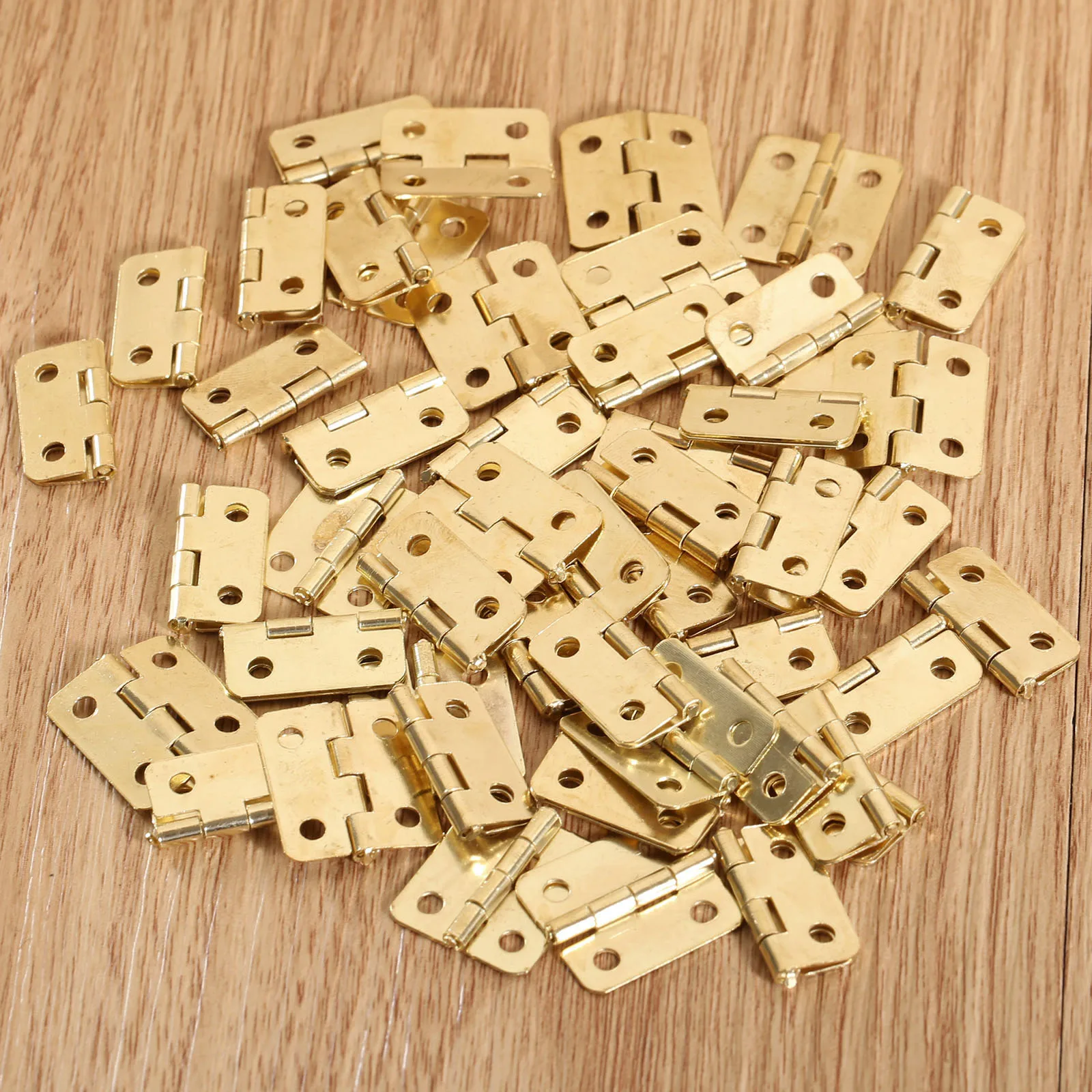 18*16mm/0.71"*0.63" Kitchen Cabinet Door Hinges Furniture Gold Drawer Hinges for Jewelry Boxes Furniture Accessories 50PCS
18*16mm/0.71"*0.63" Kitchen Cabinet Door Hinges Furniture Gold Drawer Hinges for Jewelry Boxes Furniture Accessories 50PCS