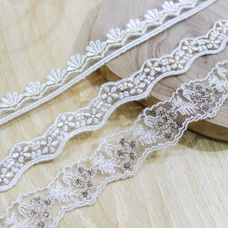 Lace Trim 15 Yard Ivory Gold Gauze Tulle Mesh Wavy Embroidery Ribbon Tapes Dress Clothing Sewing Fabric M4F117
Lace Trim 15 Yard Ivory Gold Gauze Tulle Mesh Wavy Embroidery Ribbon Tapes Dress Clothing Sewing Fabric M4F117