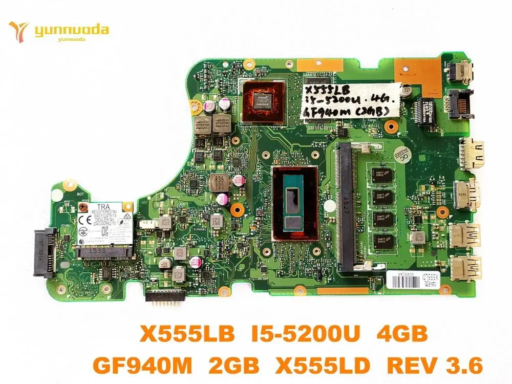Оригинальная материнская плата для ноутбука ASUS X555LD X555LB с I5-5200U 4 ГБ GF940M 2 ГБ X555LD REV 3,6, протестирована, хорошая, бесплатная доставка
Оригинальная материнская плата для ноутбука ASUS X555LD X555LB с I5-5200U 4 ГБ GF940M 2 ГБ X555LD REV 3,6, протестирована, хорошая, бесплатная доставка