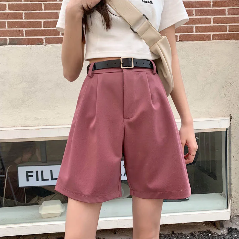 2021FashionSuit shorts womens pants summer Female High Waist Straight Pants
2021FashionSuit shorts womens pants summer Female High Waist Straight Pants