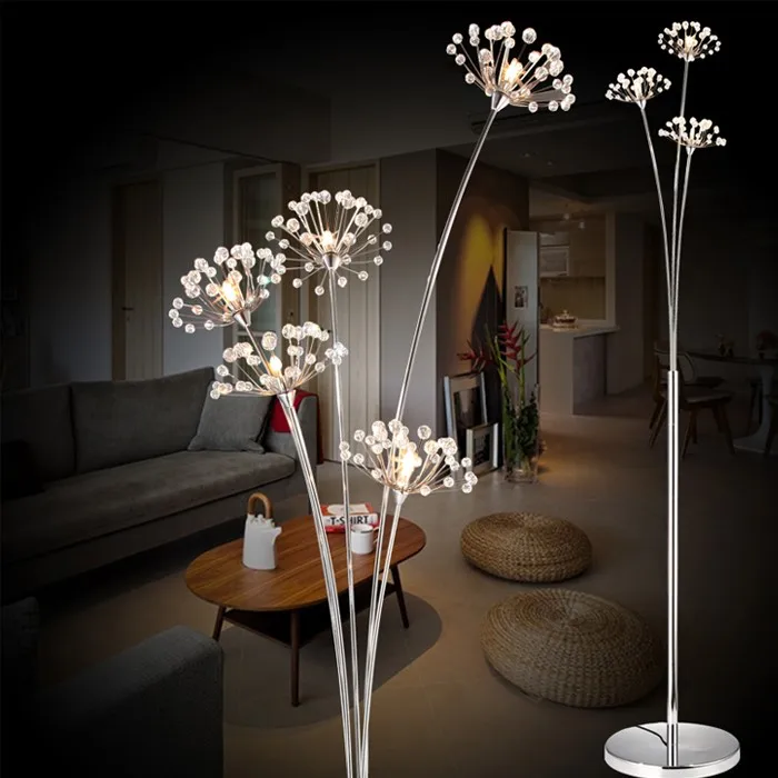 Modern Simple LED Floor Lamp Living Room Bedroom Crystal lamp Wedding Dress Shop Floor Lamp Study Dandelion Light MING
Modern Simple LED Floor Lamp Living Room Bedroom Crystal lamp Wedding Dress Shop Floor Lamp Study Dandelion Light MING