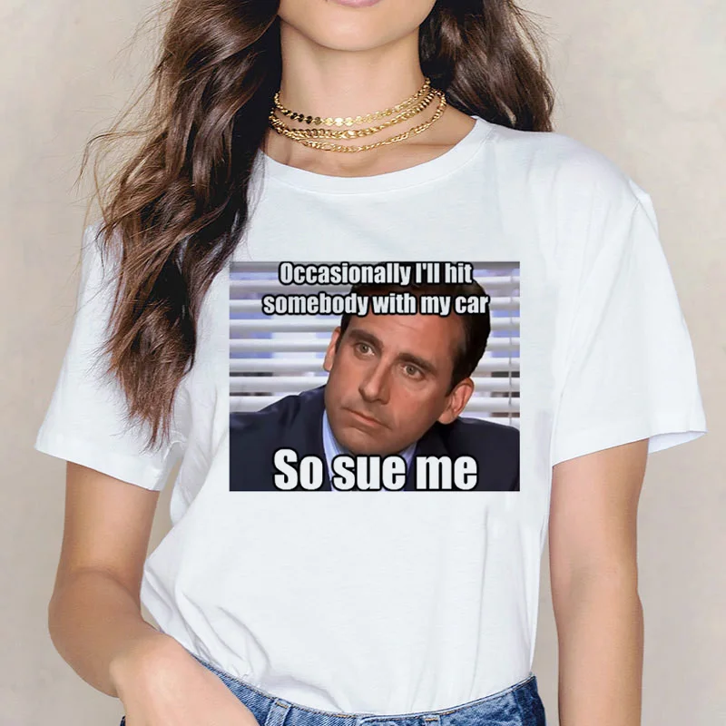 Michael Scott Grunge Harajuku Women Graphic t shirt Aesthetic T-shirt Shirt The Office ulzzang Funny Fashion Tees Femme 90s
Michael Scott Grunge Harajuku Women Graphic t shirt Aesthetic T-shirt Shirt The Office ulzzang Funny Fashion Tees Femme 90s