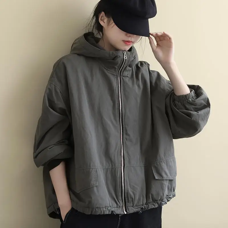 Women's Autumn and Winter Hooded Quilted Jacket New Loose Long-sleeved Solid Color Wild Casual Warm Cotton Jacket Women
Women's Autumn and Winter Hooded Quilted Jacket New Loose Long-sleeved Solid Color Wild Casual Warm Cotton Jacket Women