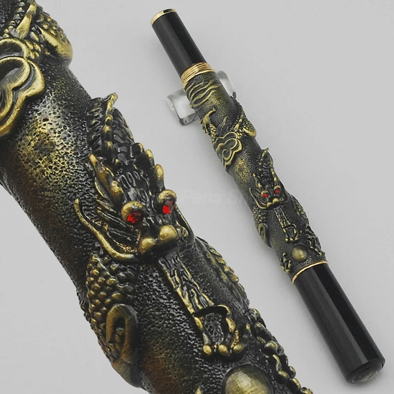 Jinhao Luxury Metal Fountain Pen Oriental Dragon Series Heavy Pen Bronze Supplies Office & School & Home Gift Pen
Jinhao Luxury Metal Fountain Pen Oriental Dragon Series Heavy Pen Bronze Supplies Office & School & Home Gift Pen