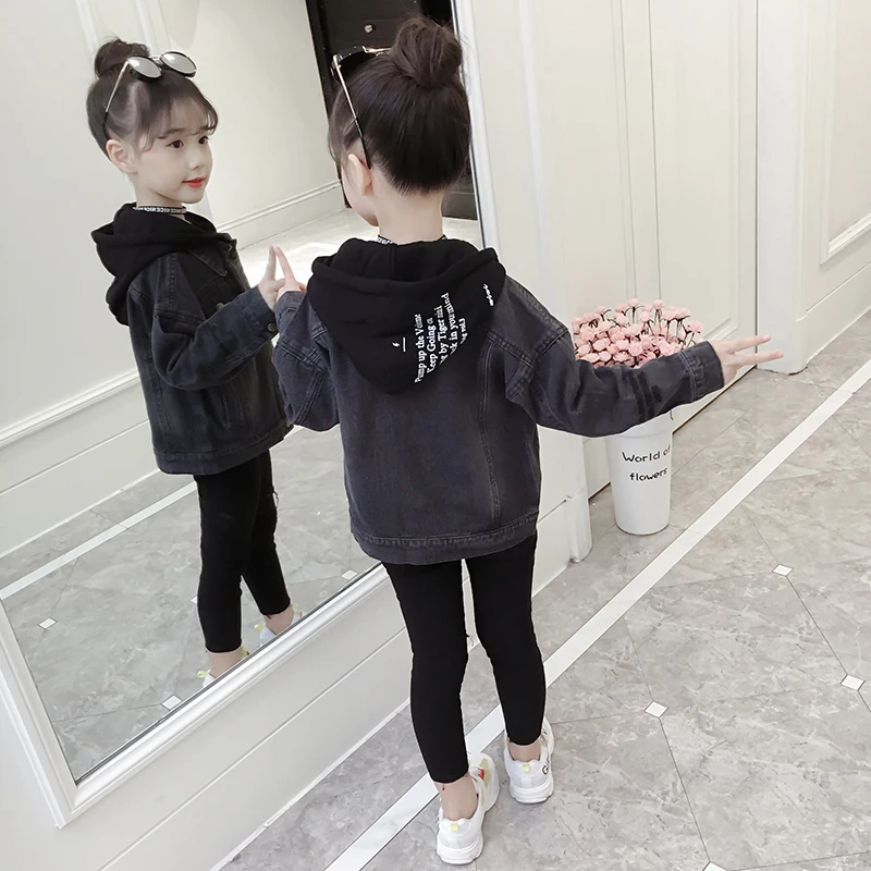 Girls Casual Hooded Denim Jacket Cowboy Outerwear Spring Autumn Clothes Children's Jackets Foreign Style Students Kids Coat P251
Girls Casual Hooded Denim Jacket Cowboy Outerwear Spring Autumn Clothes Children's Jackets Foreign Style Students Kids Coat P251