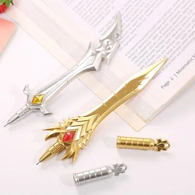 1PCS Vintage weapon gel pen, student water pen cute sword-shaped signature pen. Random color
1PCS Vintage weapon gel pen, student water pen cute sword-shaped signature pen. Random color