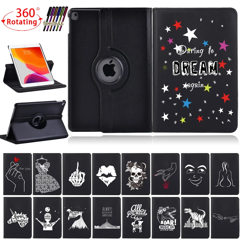 For Apple IPad 9th 2021/IPad 2/3/4/Mini 4/5/iPad 5th/6th/7th/8th Pu Leather 360 Rotating Tablet Case Anti-Drop Cover Case+Stylus
For Apple IPad 9th 2021/IPad 2/3/4/Mini 4/5/iPad 5th/6th/7th/8th Pu Leather 360 Rotating Tablet Case Anti-Drop Cover Case+Stylus