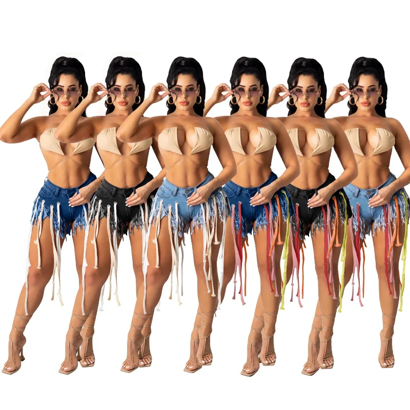 Women Short Jeans Solid Mid Waist Skinny Tassel Mini Denim Shorts Sexy Fashion Streetwear Casual Summer Clothes
Women Short Jeans Solid Mid Waist Skinny Tassel Mini Denim Shorts Sexy Fashion Streetwear Casual Summer Clothes