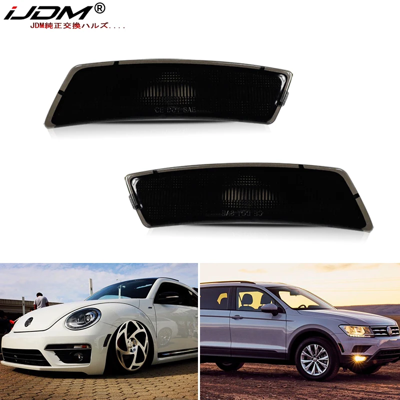 iJDM Euro Smoked Lens Front Bumper Side Marker Lamps Housings For Volkswagen 2018-up Tiguan, For Volkswagen Beetle 2012-2019
iJDM Euro Smoked Lens Front Bumper Side Marker Lamps Housings For Volkswagen 2018-up Tiguan, For Volkswagen Beetle 2012-2019