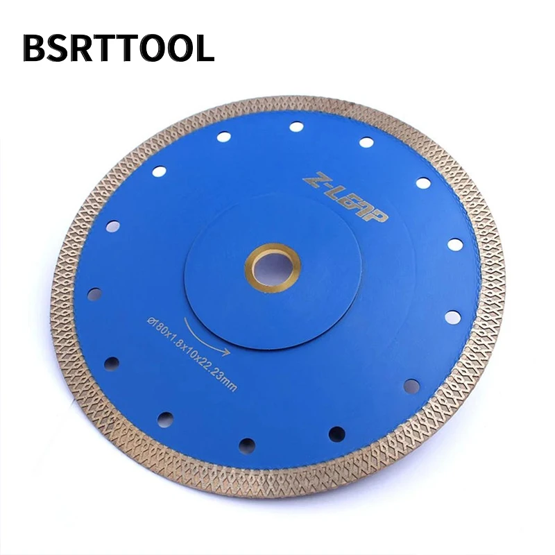 BSRTTOOL 7 Inch 180mm Super Thin Diamond Saw Blades For Marble Ceramic Glass Tile Cutting Blades
BSRTTOOL 7 Inch 180mm Super Thin Diamond Saw Blades For Marble Ceramic Glass Tile Cutting Blades