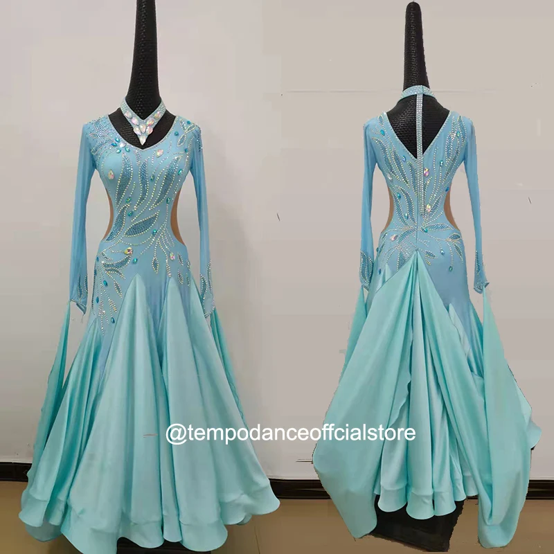 Standard Ballroom Dresses Women Lycra Long Sleeve Waltz Dancing Costume Adult Waltz Ballroom Competition Dance Dress
Standard Ballroom Dresses Women Lycra Long Sleeve Waltz Dancing Costume Adult Waltz Ballroom Competition Dance Dress