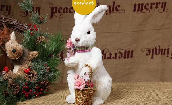 Straw Crafts Rabbit Ornaments,Large Standing With Neck Ribbon,Flower Basket,Easter Decoration,Window Display Props
Straw Crafts Rabbit Ornaments,Large Standing With Neck Ribbon,Flower Basket,Easter Decoration,Window Display Props