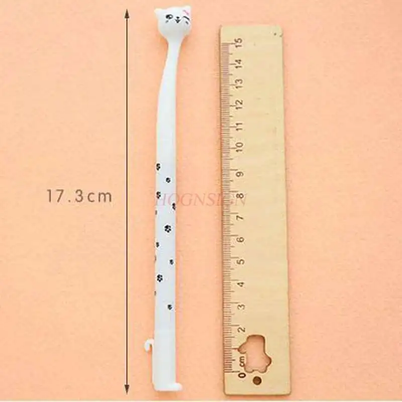 Cute cartoon cat gel pen can stand water pen 0.5mm test pen black gel pen
Cute cartoon cat gel pen can stand water pen 0.5mm test pen black gel pen