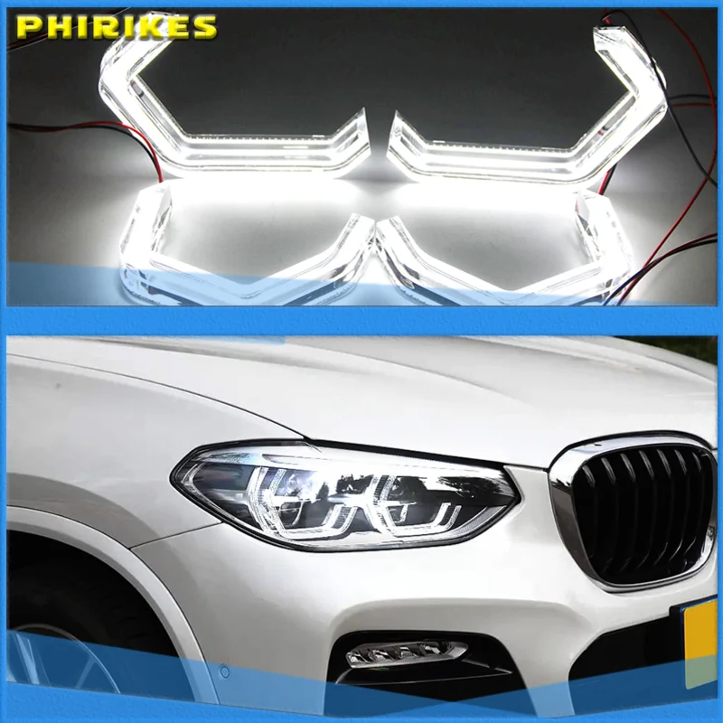 4Pcs M4 Iconic Style LED Crystal Angel Eye Kit Eyes Kits For BMW X3 E83 F25 X5 E70 F15 F85 X6 E71 E72 Z4 E85 E86 E89
4Pcs M4 Iconic Style LED Crystal Angel Eye Kit Eyes Kits For BMW X3 E83 F25 X5 E70 F15 F85 X6 E71 E72 Z4 E85 E86 E89