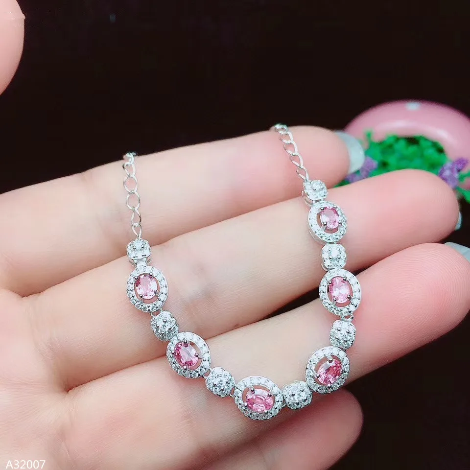 KJJEAXCMY Fine Jewelry925 Sterling Silver Natural Pink Sapphire Women's Bracelet Fashion New Style Support Recheck Temperament
KJJEAXCMY Fine Jewelry925 Sterling Silver Natural Pink Sapphire Women's Bracelet Fashion New Style Support Recheck Temperament