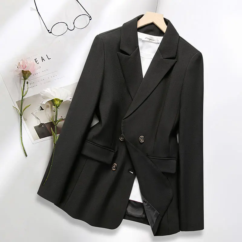 PEONFLY Casual Double Breasted Blazer Women Office Ladies Blazer Solid Casual Coat Jacket Long Sleeve Notched Outwear Coat
PEONFLY Casual Double Breasted Blazer Women Office Ladies Blazer Solid Casual Coat Jacket Long Sleeve Notched Outwear Coat