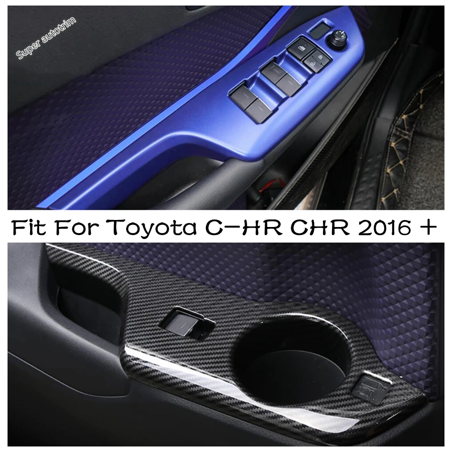Car-Styling Window Lift Switch Cover Trim Inside Armrest Frame 4PCS For Toyota C-HR CHR 2016 - 2022 Interior Refit Accessories
Car-Styling Window Lift Switch Cover Trim Inside Armrest Frame 4PCS For Toyota C-HR CHR 2016 - 2022 Interior Refit Accessories