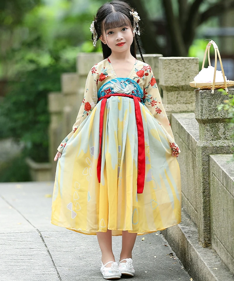 Girls Hanfu Autumn Chinese Style Tang-style Dress Children's Super Fairy Daily Baby Western Style Little Girl Retro hanfu Dress
Girls Hanfu Autumn Chinese Style Tang-style Dress Children's Super Fairy Daily Baby Western Style Little Girl Retro hanfu Dress