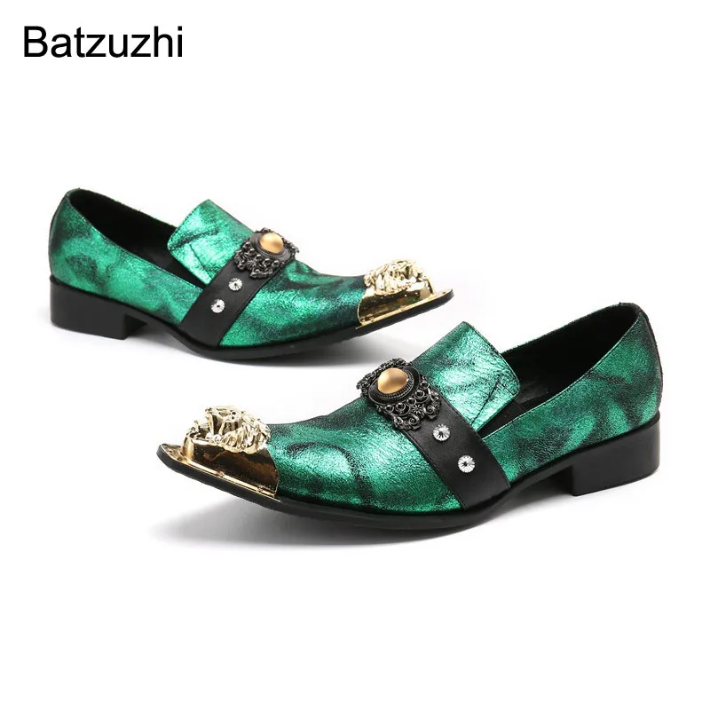 Batzuzhi Pointed Metal Toe Leather Dress Shoes Men Luxury Rock Men's Shoes Fashion Party & Wedding Shoes Chaussures Hommes,6-12
Batzuzhi Pointed Metal Toe Leather Dress Shoes Men Luxury Rock Men's Shoes Fashion Party & Wedding Shoes Chaussures Hommes,6-12