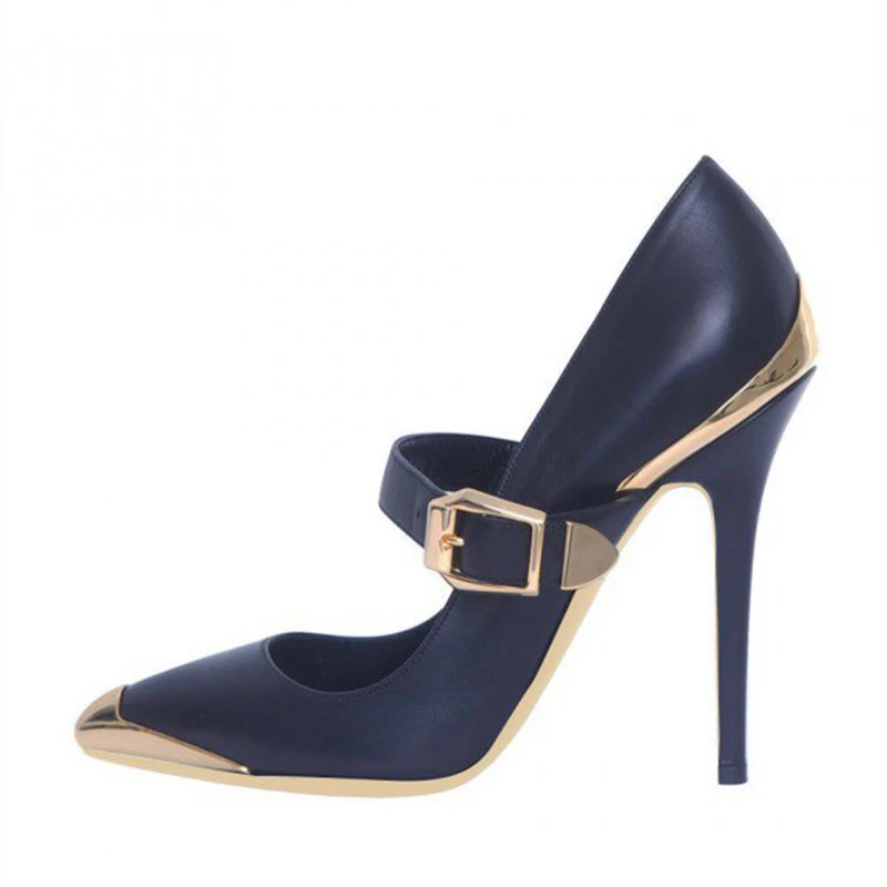 Mary Janes Office Dress Shoes 12CM Stiletto Heels Party Shoes Size 42 Modern Metal Buckle Strap Pointed Toe High Heel Pumps
Mary Janes Office Dress Shoes 12CM Stiletto Heels Party Shoes Size 42 Modern Metal Buckle Strap Pointed Toe High Heel Pumps
