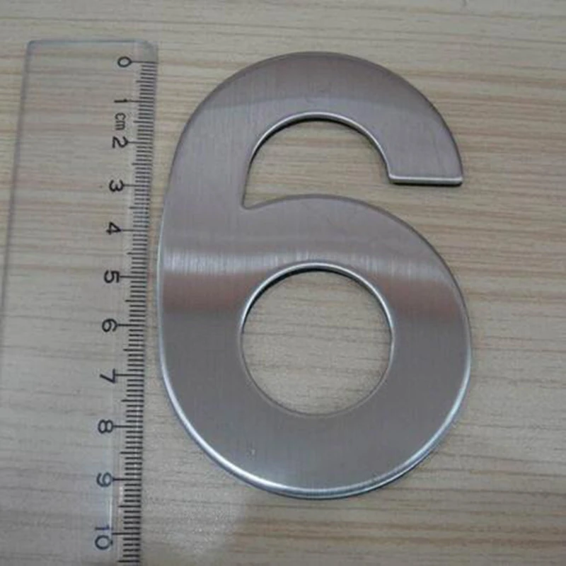 0-9 number 95*60mm Brushed Self Adhesive Number Hotel Modern House Numbers Door Address 304 Stainless Steel
0-9 number 95*60mm Brushed Self Adhesive Number Hotel Modern House Numbers Door Address 304 Stainless Steel
