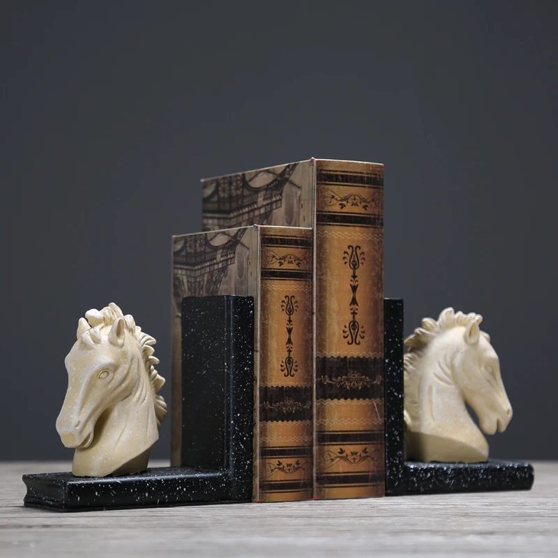 Set 2 Horse Head Bookends Art Bookend, 1 Pair, Antique Style, Heavy Weight, White Head
Set 2 Horse Head Bookends Art Bookend, 1 Pair, Antique Style, Heavy Weight, White Head