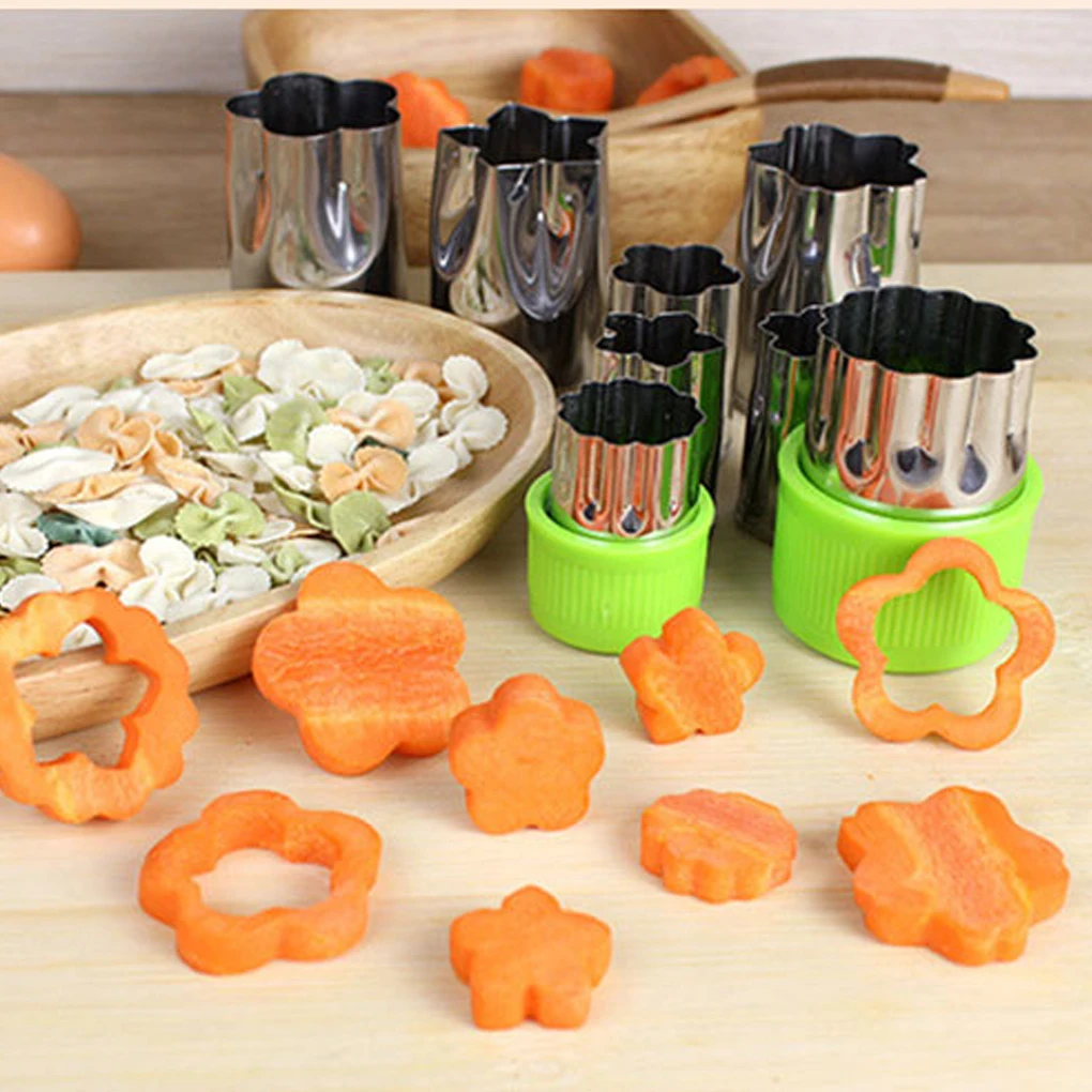 8pcs Cookies Cake Cutter Flower Shape Mold Vegetable Carrot Fruit Cut Mold Cucumber Kid Dough Baking Tool kitchen DIY Food Knife
8pcs Cookies Cake Cutter Flower Shape Mold Vegetable Carrot Fruit Cut Mold Cucumber Kid Dough Baking Tool kitchen DIY Food Knife