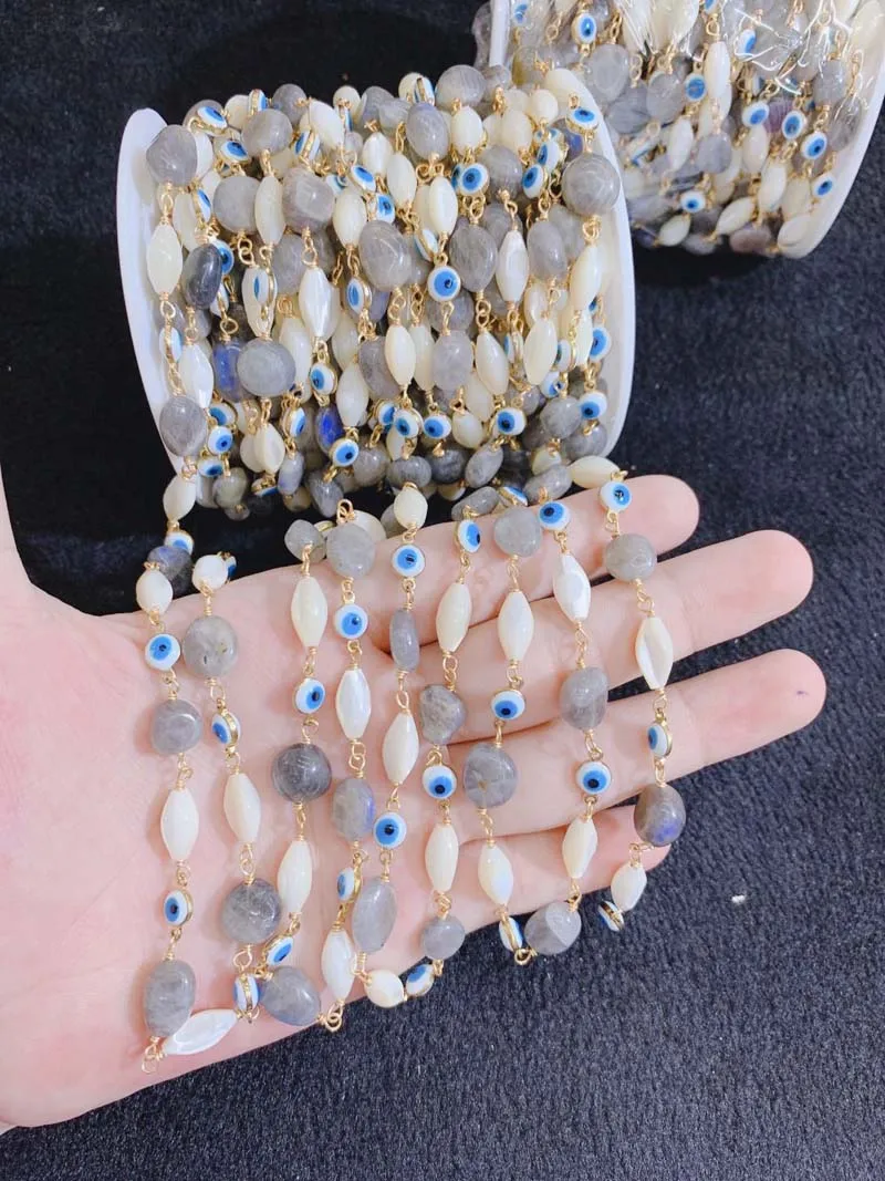 Jewelry chain,handmade Eyes Beads chain Jewelry Making for bracelet necklace,5m/lot Natural Shell labradorite
Jewelry chain,handmade Eyes Beads chain Jewelry Making for bracelet necklace,5m/lot Natural Shell labradorite