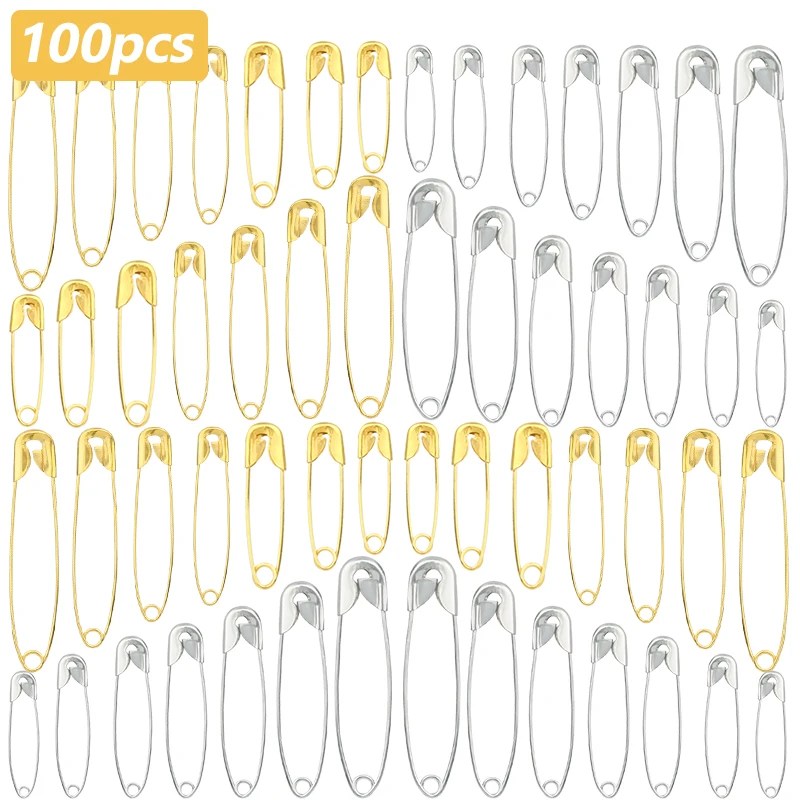 LMDZ 100pcs High Quality Safety Pins Marker Pin Paper Clip DIY Sewing Tools Gold Silver Metal Needles Large Safety Pin Brooch
LMDZ 100pcs High Quality Safety Pins Marker Pin Paper Clip DIY Sewing Tools Gold Silver Metal Needles Large Safety Pin Brooch