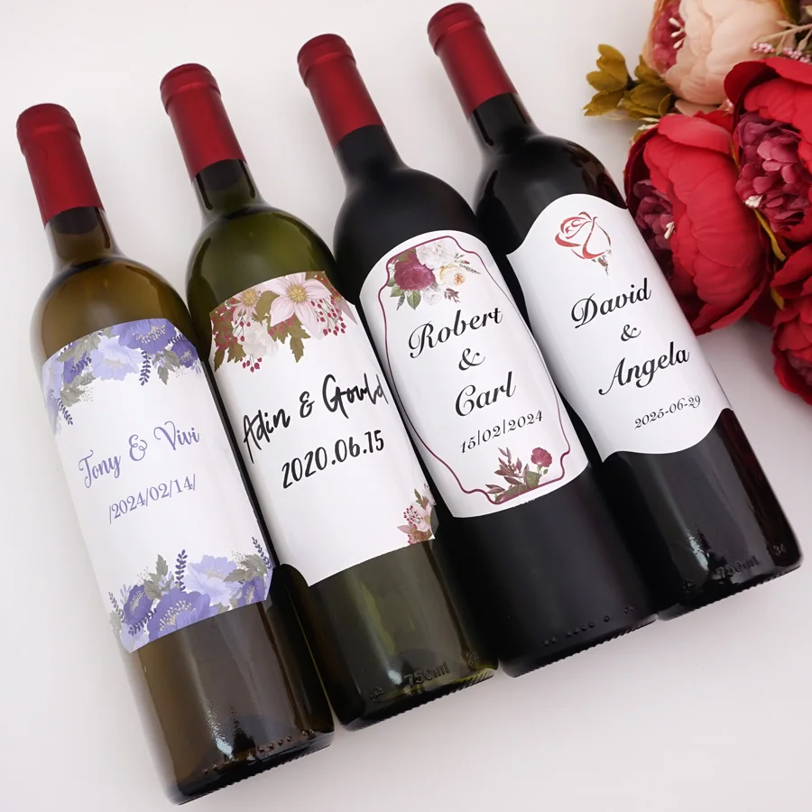 20pcs/Lot Customized Different Flowers Design Personalized Bride Shower, Valentine's Day Wine Labels Stickers Bottle Wrapper
20pcs/Lot Customized Different Flowers Design Personalized Bride Shower, Valentine's Day Wine Labels Stickers Bottle Wrapper