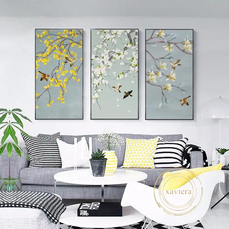 New Chinese Style Bird Flower Branch Poster and Print Modern Landscape Wall Art Canvas Painting Home Decoration Living Room
New Chinese Style Bird Flower Branch Poster and Print Modern Landscape Wall Art Canvas Painting Home Decoration Living Room