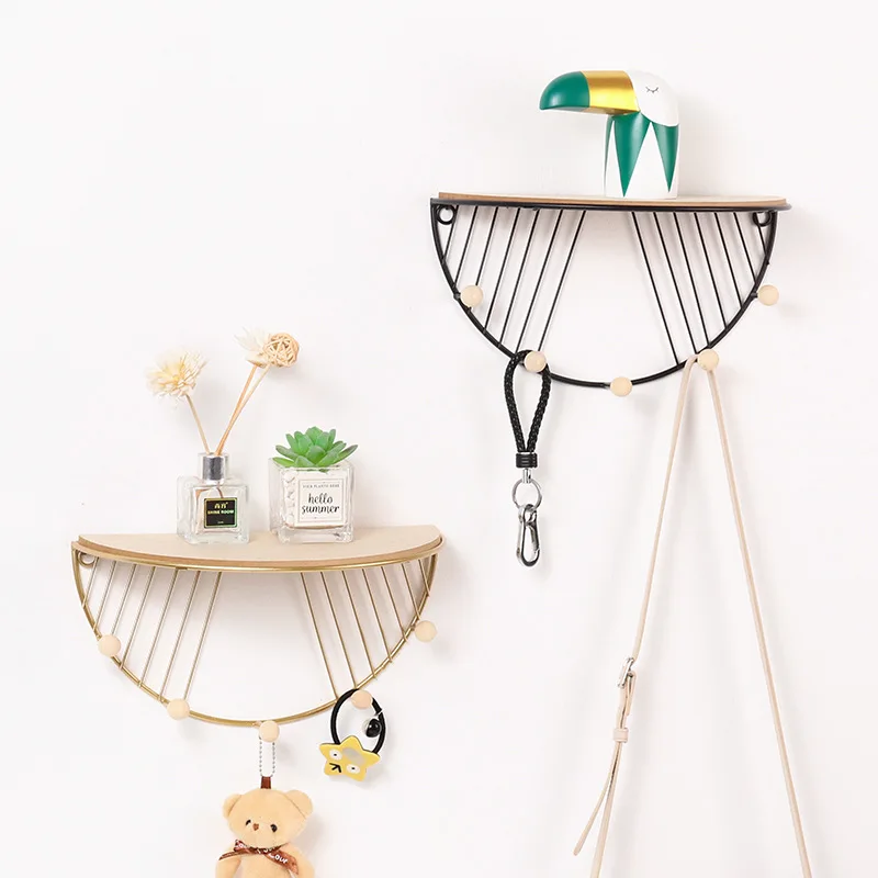 Creative Semicircular Iron-wood Key Holder Wall-mounted Multifunctional Coat Rack Hook Home Decoration Wall-mounted Hook
Creative Semicircular Iron-wood Key Holder Wall-mounted Multifunctional Coat Rack Hook Home Decoration Wall-mounted Hook