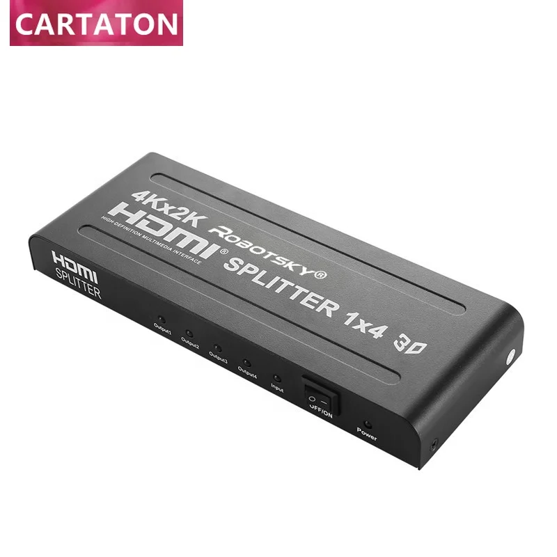 Высококачественный разветвитель HDMI 1 в 4 выхода, 1 вход, 4 выхода, 1x4 порта, поддержка Full HD, 4K, 2K, 1080P
Высококачественный разветвитель HDMI 1 в 4 выхода, 1 вход, 4 выхода, 1x4 порта, поддержка Full HD, 4K, 2K, 1080P