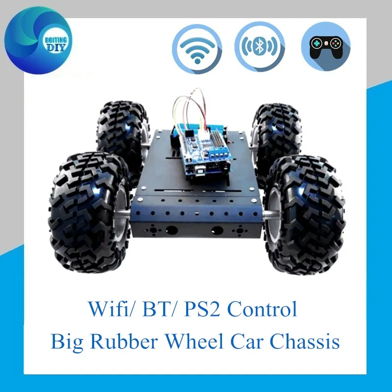 Wifi Control 4WD Car Chassis Remote Control 130mm Rubber Wheel Robotic Vehicle Module Handle Control DIY Robot Set
Wifi Control 4WD Car Chassis Remote Control 130mm Rubber Wheel Robotic Vehicle Module Handle Control DIY Robot Set