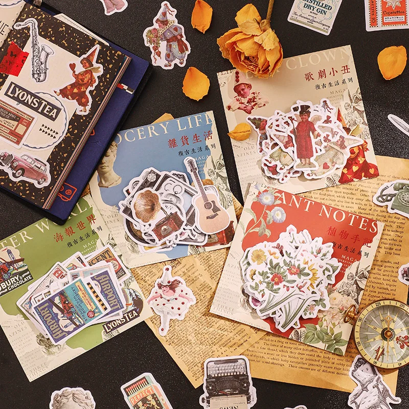 40pcs/lot Kawaii Stationery Stickers Retro Life Series boxed stickers Planner Decorative Mobile Stickers Scrapbooking DIY
40pcs/lot Kawaii Stationery Stickers Retro Life Series boxed stickers Planner Decorative Mobile Stickers Scrapbooking DIY