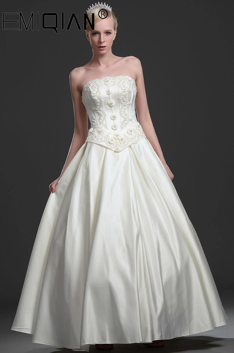 Plearls Beaded Wedding Gowns,Sleeveless Basque Waistline Satin Bridal Dress,Limited Edition Designer Wedding Dress
Plearls Beaded Wedding Gowns,Sleeveless Basque Waistline Satin Bridal Dress,Limited Edition Designer Wedding Dress